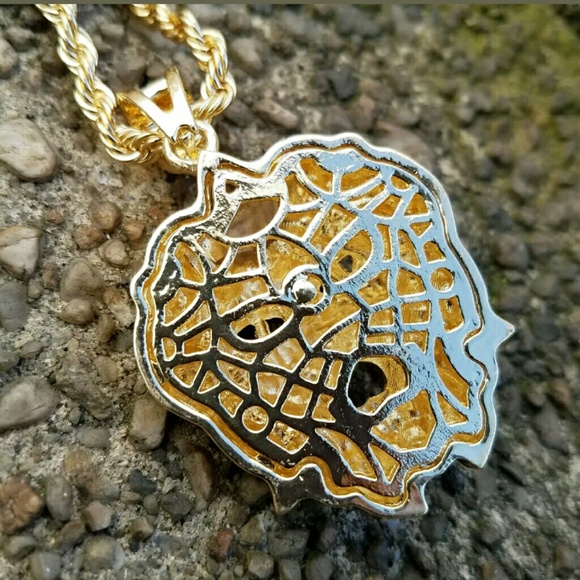 Iced out Hip Hop Lab Diamonds Lion Head Pendant & - Picture 4 of 4